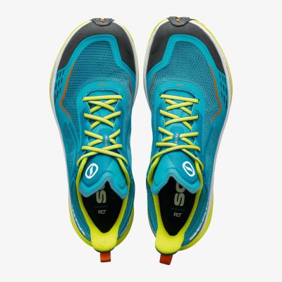 5. Scarpa Golden Gate Kima Rt trail shoes - lake blue/lime