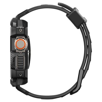 6. Spigen Rugged Armor Pro Apple Watch Ultra (49mm) Strap Case - Black