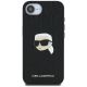 3. Karl Lagerfeld Monogram Karl Head Pin iPhone 16e Case - Black