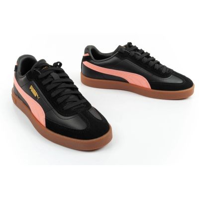 7. Puma women's sports shoes CLub II Era sneakers black fashionable leather