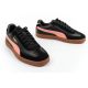 7. Puma women's sports shoes CLub II Era sneakers black fashionable leather