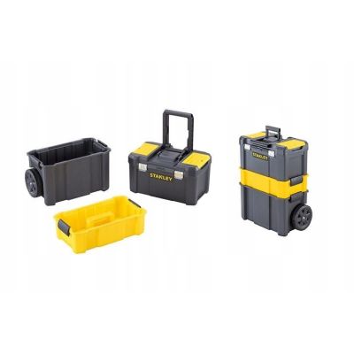 20. Stanley Essential Hard Tool Case Plastic Gray, Yellow