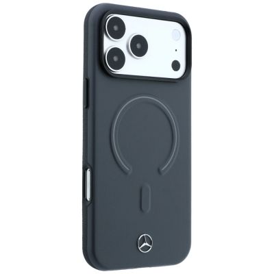 4. Mercedes Leather 3D MagSafe case for iPhone 18 Pro Max / 17 Pro Max - anthracite