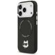2. Karl Lagerfeld Choupette Pin MagSafe Case for iPhone 17 Pro Max - Black