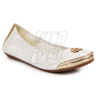 4. Rieker W RKR516 openwork ballerinas white