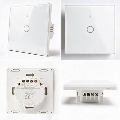 5. QOLTEC LIGHT ON/OFF SWITCH | TOUCH 1-CHANNEL | WI-FI | TIMER | TUYA | WHITE