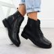 10. Sergio Leone BT25172-S Women’s Black Insulated Leather Worker Boots