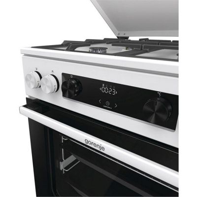 5. GORENJE GKS6C71WF gas-electric cooker 60 cm | AirFry | ExtraSteam | FrozenBake | white