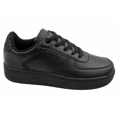 Levi's Evelyn children's sports shoes black youth sneakers