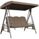GARDEN AND BALCONY PATIO SWING 3 SEATS BROWN