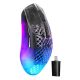 2. Steelseries Aerox 3 Wireless Gen 2 Gaming Mouse Right Side RF Wireless + Bluetooth Optical 26000 DPI