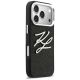 4. Karl Lagerfeld IML Glitter KL Diamond Logo Case for iPhone 17 Pro - Black