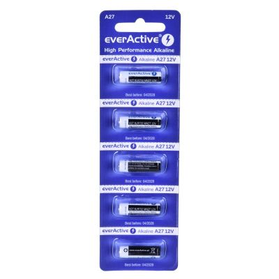 EVERACTIVE ALKALINE BATTERIES 27A 12V, BLISTER 5 PCS 27A5BL