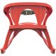 5. PLASTIC SLEDGE WITH BACKREST 88x45x42CM RED