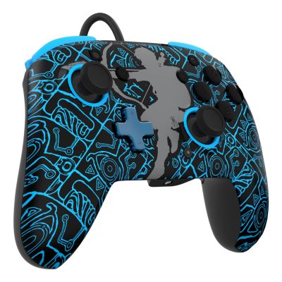 2. PDP Rematch: Sheikah Shoot Black, Blue USB Gamepad Analog/Digital Nintendo Switch, Nintendo Switch Lite, Nintendo Switch OLED
