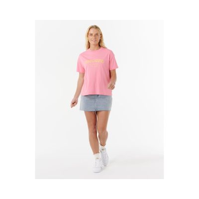 4. RIP CURL SURF PUFF RELAXED TEE Pink T-Shirt