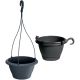 12. RESPANA HANGING FLOWER POT ANTHRACITE 24CM
