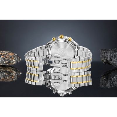 6. Giewont Chronograph Sapphire Men's Watch Silver Green GW7290-B7