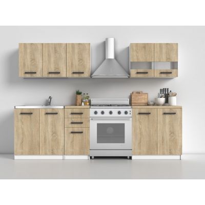 KITCHEN SET 2M WHITE MATTE/ SONOMA