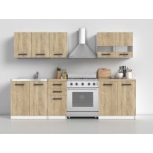 KITCHEN SET 2M WHITE MATTE/ SONOMA