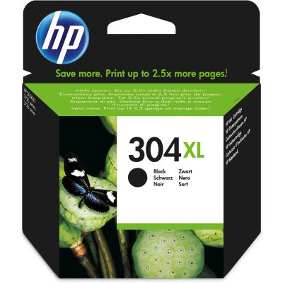 HP Black Ink Cartridge HP 304XL, HP304XL=N9K08AE, 300 pages