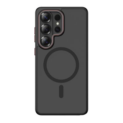 3. Tech-Protect MagCam MagSafe Case for Samsung Galaxy S26 Ultra - Black and Red