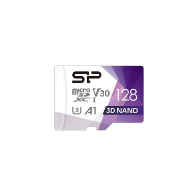2. Silicon Power microSDXC Superior Pro 128GB V30 UHS-1 U3 A1 Memory Card + microSD-SD ADAPTER