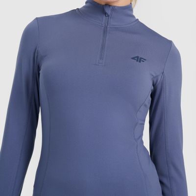 5. Women's thermal sweatshirt 4F F098 denim 4FWAW25UBRUF098 32S