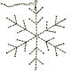 2. DECORATIVE HANGING SNOWFLAKE WITH 380 LEDS, WARM WHITE