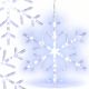 15. SNOWFLAKE DECORATIVE HANGING 40LED WHITE