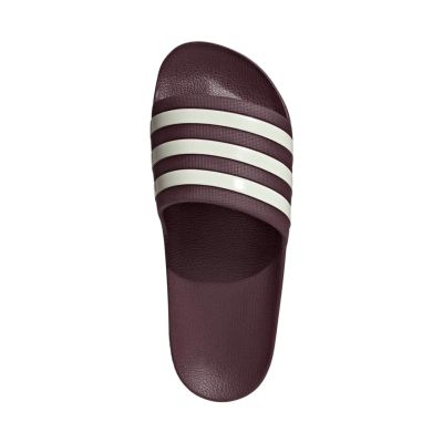 4. Adidas Adilette Aqua Burgundy Flip-Flops KJ7353