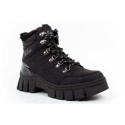 3. Lee Cooper Women’s Winter Boots, Black Insulated Ankle Boots