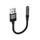 4. Acefast J13 USB-A to 3.5mm mini jack adapter - black