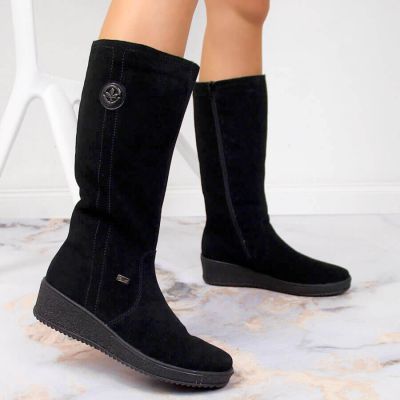 6. Rieker W R237 waterproof nubuck boots lined with sheepskin