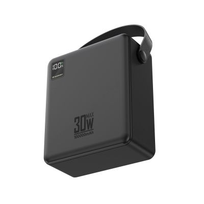 3. Wozinsky W8-B 100000mAh 30W Powerbank 2xUSB-A and 2xUSB-C with Flashlight - Black