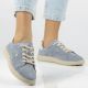 8. Women's blue leather shoes Filippo DP6738