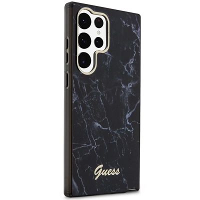 11. Guess GUHCS23LPCUMAK S23 Ultra S918 black/black hardcase Marble