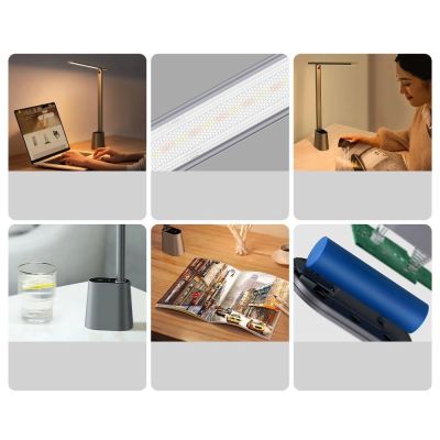 17. Baseus Smart Eye wireless LED desk lamp with battery 2200 mAh gray (DGZG-0G)