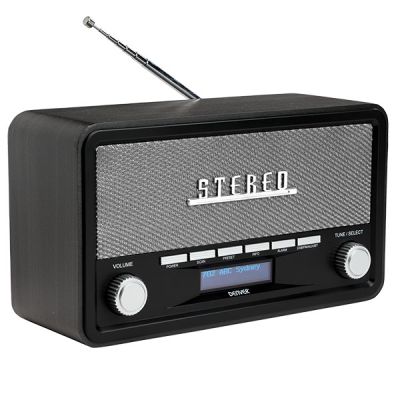 Radio Denver DAB-18 Retro Bluetooth - DAB/DAB+/FM - Stereo - Gray