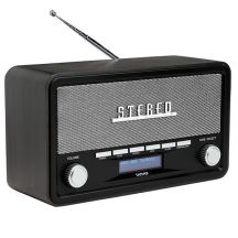 Radio Denver DAB-18 Retro Bluetooth - DAB/DAB+/FM - Stereo - Gray