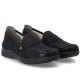 10. Women's comfortable black moccasin shoes Rieker 48968-00