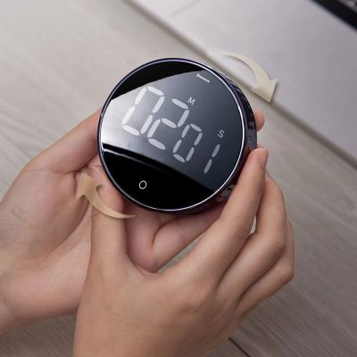 11. Baseus Heyo rotary timer electronic timer black timer (ACDJS-01)