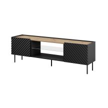 TV cabinet EF ONDA 180x40x39-58 black (standing or hanging)