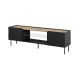 TV cabinet EF ONDA 180x40x39-58 black (standing or hanging)