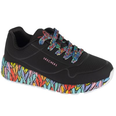 Skechers Uno Lite – Subtle Love 314088L-BKMT Black, Size 31