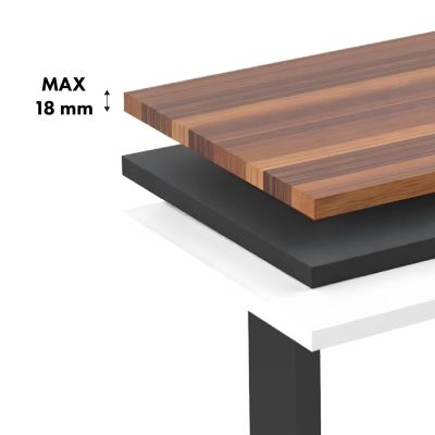 10. ERGO OFFICE ELECTRIC DESK ADJUSTABLE MAX HEIGHT 1160MM, MAX - 80 KG, WITHOUT TABLETOP FOR SITTING AND STANDING WORK, BLACK ER-400 B
