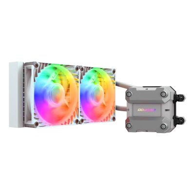 2. Cougar Poseidon Ultra 240 ARGB White CPU Water Cooler