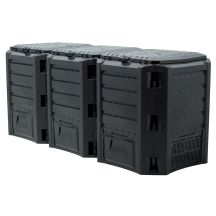EKOBAT GARDEN COMPOST BIN SEGMENTED MODULE COMPOGREEN 1200L - BLACK