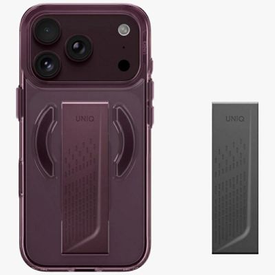 2. Uniq Heldro Air Magclick Charging case for iPhone 18 Pro / 17 Pro - burgundy