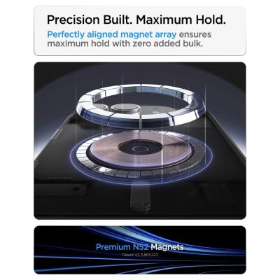 13. Spigen Slim Armor Pro S Magsafe Case for iPhone Duo - Black